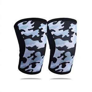 Genouillères en néoprène à imprimé camouflage, protection à enfiler pour la musculation, unisexe, toutes saisons - Product Image 1