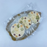 Pizza lyophilisée aux coquilles Saint-Jacques et brocoli, enrichie en fibres, vitamines et protéines, pour animaux à stomac sensible, prix de gros