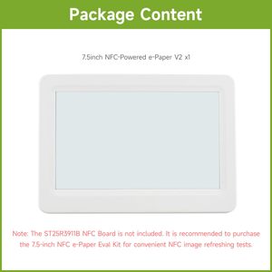 AIsmartlink Waveshare Écran E-Paper Passif 7,5 pouces Alimenté par NFC V2 Noir/Blanc Écran E-Ink Vente Chaude - Product Image 4