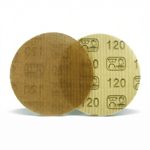 Discos de lija de malla con velcro Fervi, grano 120, para acabado de madera y metal - Product Image 2