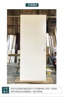 Porte simple en bois massif composite, fabriquée sur mesure par le fabricant, porte simple à ouverture plate peinte, porte stable et durable