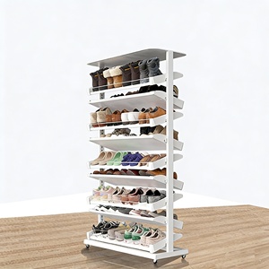 Armoire à <span class=keywords><strong>chaussures</strong></span> rotative nordique moderne et minimaliste avec certification CE européenne, appartement d'hôtel haut de gamme, villa familiale - Product Image 3