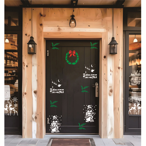 9 pochoirs de Noël réutilisables, pochoirs de Noël de 6x6 pouces pour la <span class=keywords><strong>peinture</strong></span> <span class=keywords><strong>sur</strong></span> <span class=keywords><strong>bois</strong></span>, modèles de pulvérisation de dessin en plastique - Product Image 6