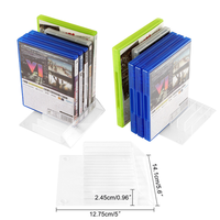 Support de Disques de Jeu Transparent 8 en 1 pour PS5/PS4/PS3/WIIU/Xbox – Organisateur de CD PS5 Clair et Présentoir de Stockage
