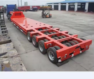 Semi-remorque surbaissée hydraulique à col de cygne 3, 4 ou 5 essieux, capacité 1-2 tonnes, dimensions 12,5x2,5x1,5m, Shandong Fengniao - Product Image 5