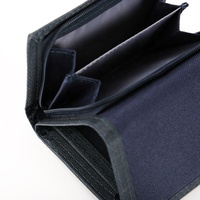 Dompet Mini Kasual Dompet Uniseks dengan Kantong Koin Nilon Lipat Pendek Menerima Logo Kustom Cetak Dompet Kanvas Murah