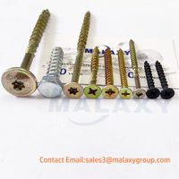 MALAXY Wafer TORX Vis à bois Bride d'aménagement paysager Vis à bois auto-perceuses Vis à bois