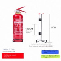Support de protection contre l'incendie personnalisé XF avec crochet de support de suspension fixe pour 1kg 2kg 3kg 4kg 5kg accessoire d'extincteurs