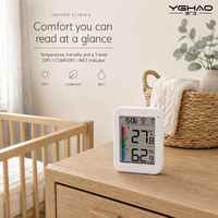 Termometer Higrometer Digital Plastik ABS Akurasi Tinggi Harga Pabrik OEM ODM Terbaru untuk IP43 untuk Kamar Bayi