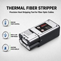 SIXIANTO Dénudeur thermique portable pour fibre optique, dissolvant de gaine chauffant, outil de raccordement de fibres à batterie rechargeable pour FTTH
