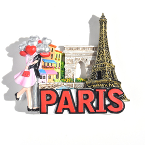 Tùy Chỉnh Pháp Khuyến Mại Nam Châm Personnalisé Frigo 3D Tủ Lạnh Nam Châm Lưu Niệm Nhựa Tủ Lạnh Nam Châm Paris Cho Trang Trí Nội Thất - Product Image 3
