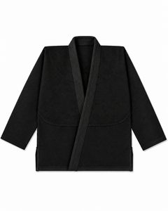 ชุดยูโด BJJ สีดำ ผ้าฝ้าย 100% สำหรับผู้ใหญ่ ทรงปกติ ทนทาน เหมาะสำหรับการฝึกซ้อมกีฬา - Product Image 1