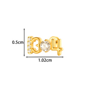 R.Gem. Petits piercings corporels, boucles d'oreilles filetées 16G, titane de qualité implantable G23, <span class=keywords><strong>piercing</strong></span> pour oreilles sensibles - Product Image 6