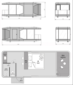 Умный крошечный каркасный космический дом стальной передвижной домик Casa Capsacial двухкомнатный дом с кухней открытый современный отель - Product Image 6
