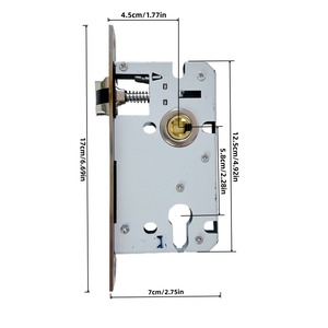 Nueva Cerradura de <span class=keywords><strong>Puerta</strong></span> Amarilla Minimalista China de Estilo Vintage, de Aleación de Zinc, con Manija Silenciosa, para Hogar, Dormitorio, Comercial - Product Image 2