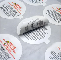 Étiquettes autocollantes en vinyle double face personnalisées et autocollants multicouches de formes variées pour les cosmétiques, la pharmacie et l'alimentation