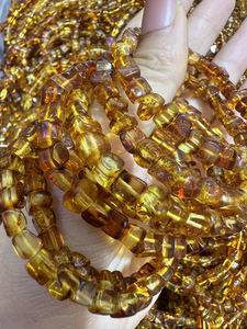 Nouveau bracelet en pierre naturelle <span class=keywords><strong>ambre</strong></span> carré de haute qualité, perles facettées, <span class=keywords><strong>bijoux</strong></span>, bracelets énergétiques extensibles pour femmes et hommes - Product Image 2