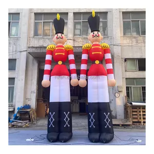 Christmas Inflatable Giant Nutcracker Outdoor Inflatable Soldie r Model For Display
