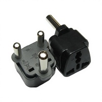 Adaptateur universel de prise AU/UK/EU/US vers Afrique du Sud WD-010L 250V 15A ABS avec 3 prises et certification CE