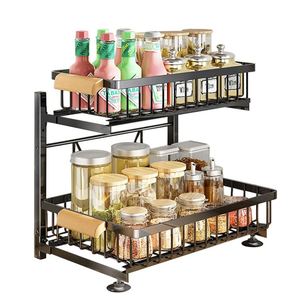 Nouveau 2025 – Étagère de rangement à 2 niveaux pour sous-évier de cuisine, panier coulissant et tiroir de rangement pour cuisine - Product Image 6