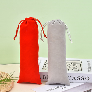 Wholesales Velvet Drawstring Storage Dust <b>Bags</b> 8x17cm 8x22cm Elegant Gift Make up <b>Bags</b> Reusable Lifestyle Packing <b>Bag</b> for Comb - Product Image 2