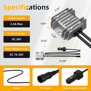 Convertisseur <span class=keywords><strong>Booster</strong></span> Starlink Mini en Gros 12V vers 30V 3.5A 4ème Génération Chargeur Allume-Cigare DC pour Voiture pour Starlink V4 - Product Image 2