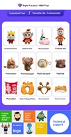 Jouet interactif intelligent OEM avec connexion Wi-Fi, compagnon éducatif IA, peluche chien Teddy pour enfants.