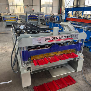 인기있는 IBR 고정밀 강판 타일 프레스 배치 PLC가있는 지붕 바닥 타일 성형기 - Product Image 2