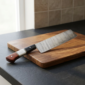 Cuchillo de Cocina Hecho a Mano con Acero de Damasco |   Picadora de Carne de Alta Resistencia para Carnicería |   Navaja Profesional Forjada con Precisión de Cuchilla - Product Image 2