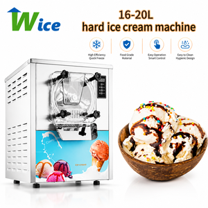Machine à glace dure professionnelle italienne et coréenne pour gelato et crème glacée, 16-20L/H, 100 cornets par heure - Product Image 1