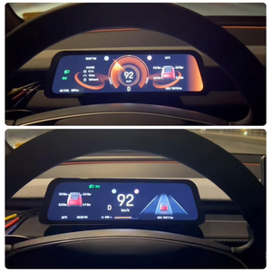 Tableau de bord numérique 9,6 pouces compatible <span class=keywords><strong>CarPlay</strong></span> Android Auto Commande vocale LHD/RHD pour <span class=keywords><strong>Tesla</strong></span> Model 3 <span class=keywords><strong>Y</strong></span> 2016-2026 - Product Image 5