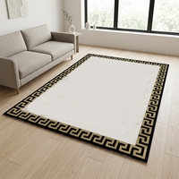 High Quality Handmade Acrylic Carpet Living Room Large White Color Wholesale Price Area Rugs