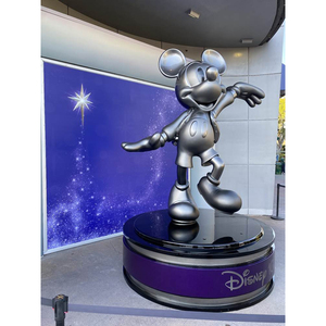 Özel yüksek kaliteli reçine sprey cila Mickey <span class=keywords><strong>Mouse</strong></span> heykel heykeli vitrin ev ofis ticari merkezi dekorasyon için