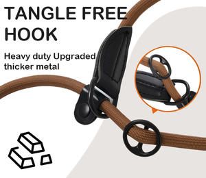 Laisse pour chien en <span class=keywords><strong>corde</strong></span> tressée de traction pour sports de plein air, durable, pour chiens de petite et moyenne taille - Product Image 2