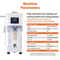 Selladora Automática de Latas de Sobremesa Pequeña con Rodillos Duraderos para Envasado de Alimentos
