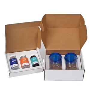 Individuelle Box für Gesundheitsprodukt Kissen Kosmatik-Versandkarton wellpappe Kerze Flasche Hut Verpackung Versandkarton mit Wellpappe-Einsatz