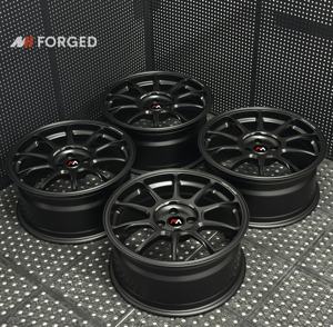 <strong>MN</strong> Forged Satin Black 4x100 Volk ZE40 16 17 Inch for Mazda MX-5 Miata Honda Civic Mini Cooper Lotus Elise Abarth 124 <strong>Spider</strong> - Product Image 1