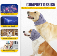 Fournisseur d'usine, 100% coton, écologique, vêtements pour animaux de compagnie, accessoires, bande apaisante pour soulager l'anxiété hivernale pour les chiens, protection de la tête