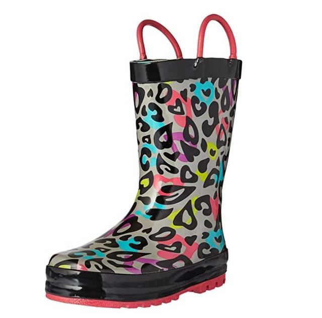 2026 Hot-sale Children's Unisex Waterproof Light Weight Shiny Soft Rubber Rain Boots for Autumn/Winter/Summer