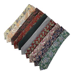 Wholesale Custom Formal Paisley <b>Polyester</b> <b>Tie</b> for Men's Ascot Neckwear Breathable Double Brushed Interlining - Product Image 4