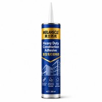 Adhésif structurel haute résistance sans clous 100% silicone écologique haute résistance résistant aux intempéries imperméable pour bois intérieur/extérieur