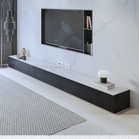 Mueble de TV Flotante Moderno de Alta Calidad Modelo 2025, Mesa de Centro, Muebles de Sala de Estar y Consola para TV