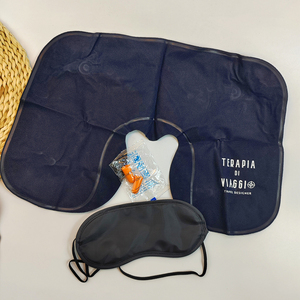 Set de Viaje para <span class=keywords><strong>Hotel</strong></span> con Logotipo Personalizado en Azul Oscuro: Tapones para los Oídos, Antifaz, Almohada Inflable - Product Image 3