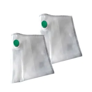 定制印刷可生物降解食品级铝箔袋无菌袋盒式分配器，带阀门