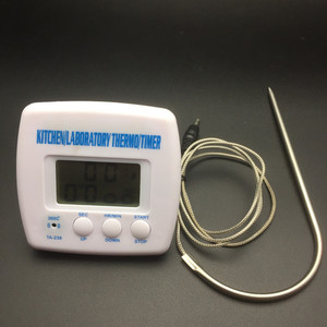 TA-238 Digital <b>Probe</b> <b>Thermometer</b> 300C Kitchen Laboratory <b>Thermometer</b> Timer with Heat Resistant <b>Probe</b> - Product Image 1