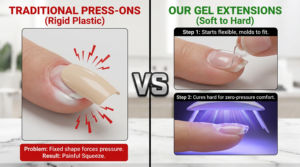 Servicio OEM/ODM para Extensiones de Uñas de Gel Suave, Últimas Tendencias, Sin Necesidad de Recortar - Product Image 5