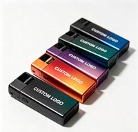 Briquet à flamme unique coupe-vent avec logo personnalisé, en métal, accessoires pour fumeurs, vente en gros