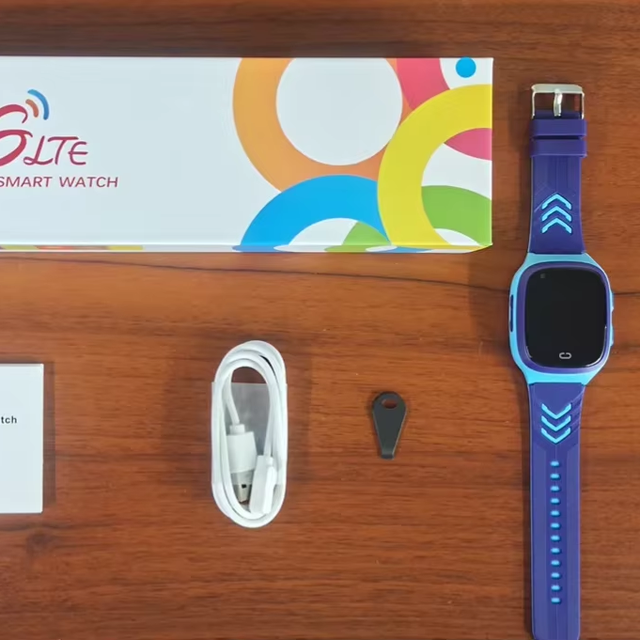 LLT31 GPS Tracker 4G Kids Smart Watch Video Call WiFi SOS IPS Display Square IPX-7 Waterproof Kid Watch for Girls Boys
