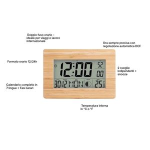 DIGITAL ART DECO <b>WALL</b> <b>CLOCK</b> LARGE DISPLAY DATE TEMPERATURE DUAL ALARM HOME DECORATION <b>LIVING</b> <b>ROOM</b> KITCHEN RESIN SQUARE SC - Product Image 2