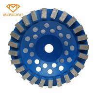 Roues Turbo Cup 30 diamant à grain dur de 180mm avec 24 segments avec trou de 22.23